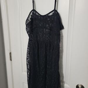 Wild Fable Black Sheer Star Dress